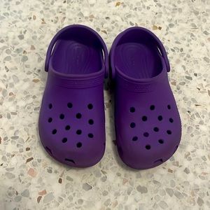 Purple Crocs